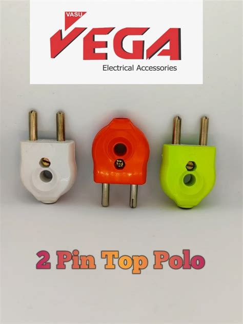 Multicolor Polycarbonate Pin Electric Plug Top For Electrical