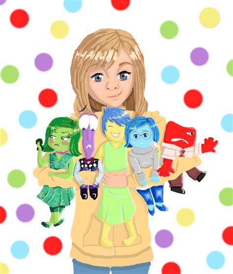 Riley And The Emotions Disney Inside Out Disney Fan Art Disney And