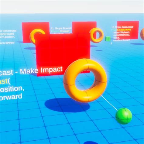 cast  unity visualized raycasts spherecasts boxcasts