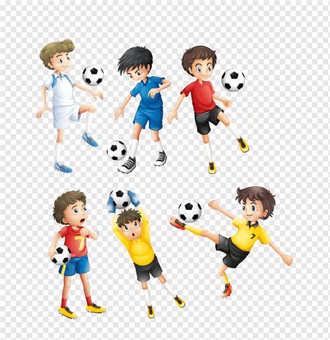 Meninos Jogando Bola De Futebol Jogador De Futebol Crian As Avatar