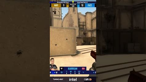 Karrigan берет clutch 1 vs 3 NaVi vs Faze Clan 3 Mirage IEM Katowice