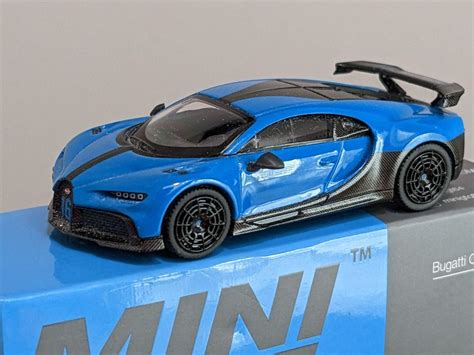 Mini GT Bugatti Chiron Pur Sport Blue 1 64 Blue 379 Hobbies Toys