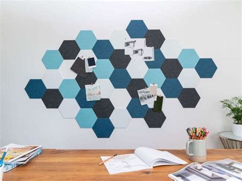 Stickable Acoustic Wall Tiles Polar Hex