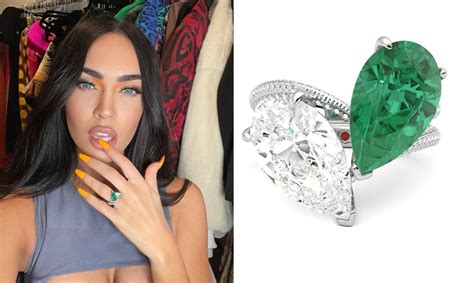 Megan Fox Engagement Ring Glamorous Overview Jewelry Bro