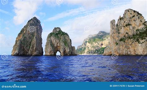 Faraglioni Rocks At The Island Of Capri Italy Stock Photo Image Of