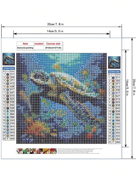 Diy diamantgemälde eine Schwimmende Meeresschildkröte Diamant