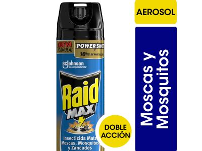 Insecticida Raid Doble Accion Moscas Y Mosquitos Cc