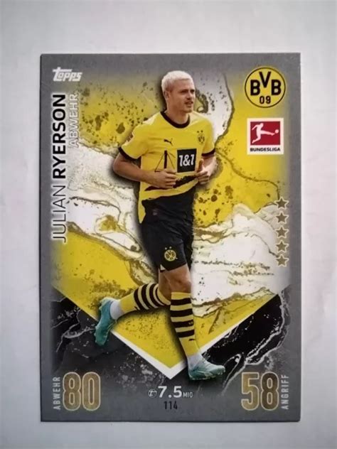 Topps Match Attax Bundesliga Karte Julian Ryerson