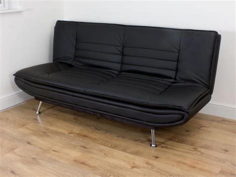 Black Leather Sofa Bed: Extra Sleeping Space At Your Home – Couch ...