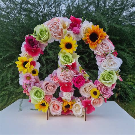 Floral Peace Sign, Flower Peace Symbol, Customized Peace Sign, Hippie