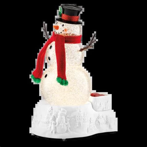 Swirling Snowman Scentsy Warmer Limited Edition Holiday