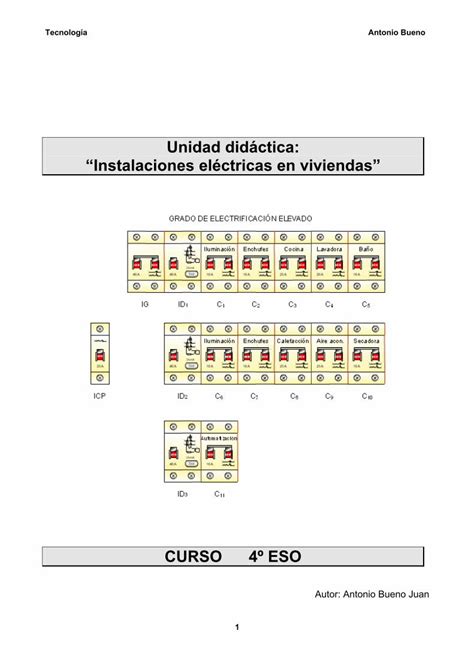 PDF Unidad didáctica Instalaciones eléctricas en viviendas