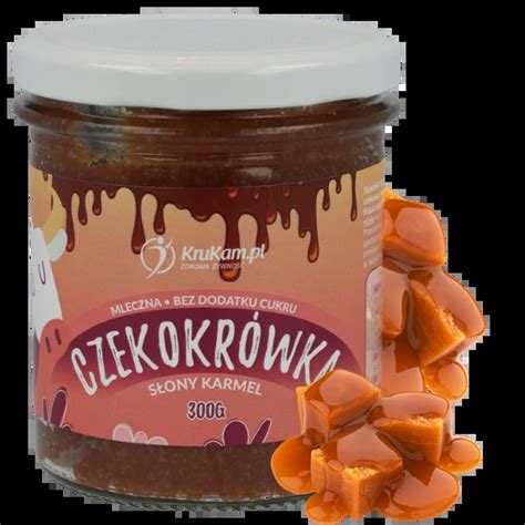 Krukam Czekokrówka pasta orzechowa i słony karmel 300 g słony karmel