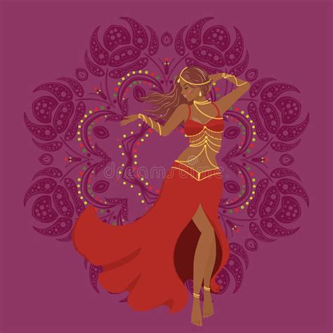 Cartoon Belly Dancer Stock Vector Illustration Of Drawing 12235981