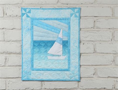 Items Similar To Sail Boat Wall Quilt Kit On Etsy