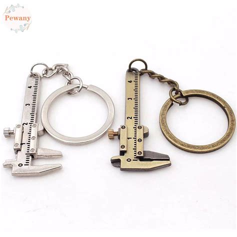 Pewany Vernier Caliper Keychain Portable Scale Keychain Gadget Car