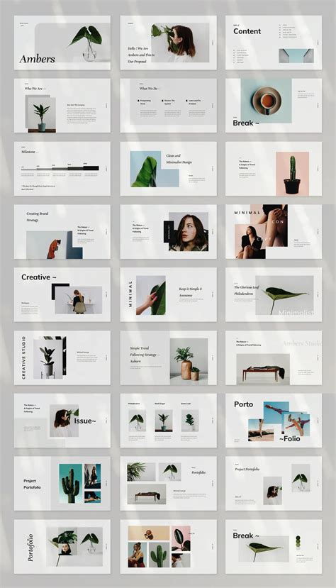 Minimalist style powerpoint presentation template – Artofit