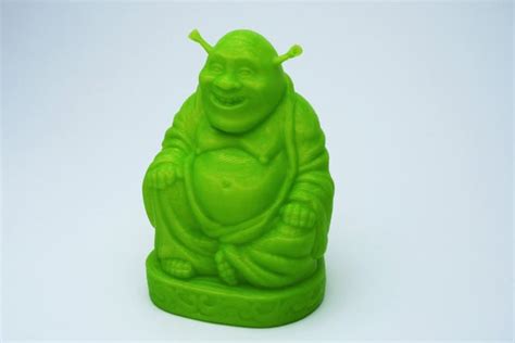 Shrek Buddha Figurine Desk Deco D Printed Office Model Etsy