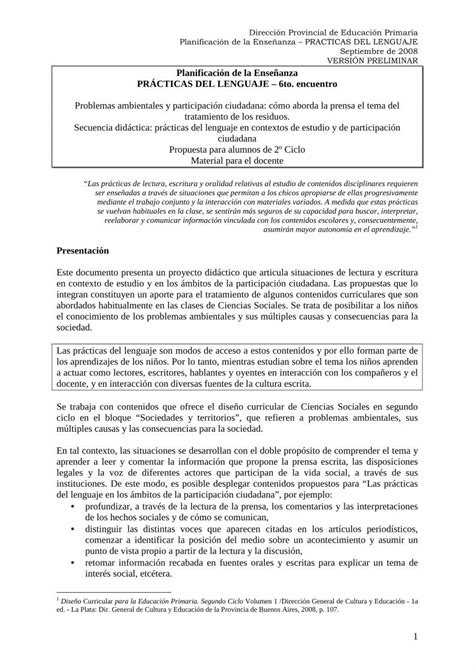 Pdf Direcci N Provincial De Educaci N Primaria Servicios Abc Gov Ar