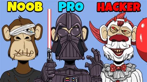 NOOB Vs PRO Vs HACKER Bored Ape Creator NFT Art YouTube