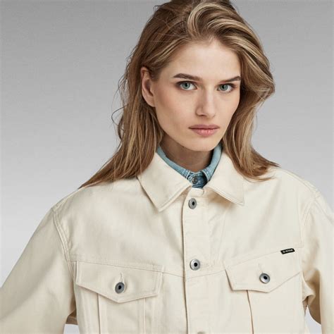 Oversized Western Jacket Evergreen White G Star Raw® Za