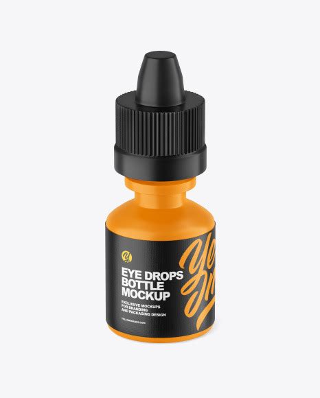 Matte Eye Drops Bottle Mockup Free Download Images High Quality Png 