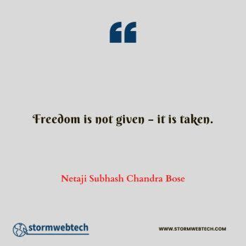famous netaji subhash chandra bose quotes  english