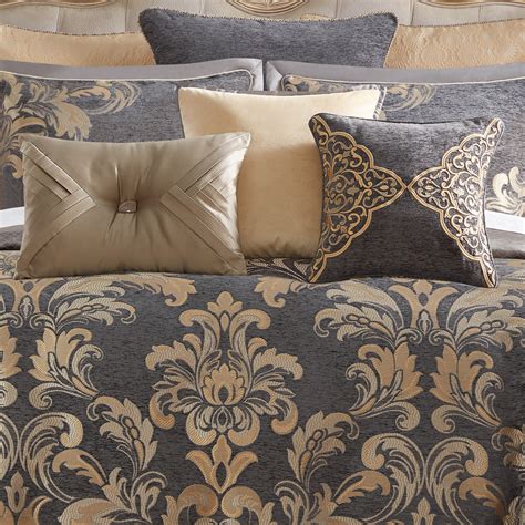 Waterford Bedding Waterford Everett Grey Decorative Throw Pillows Wayfair