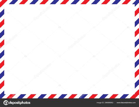 Airmail Envelope Frame International Vintage Letter Border Retro Air ...