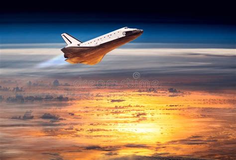 Space Shuttle Taking Off On A Mission Stock Image Image Of Science