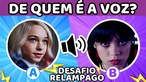 Adivinha O Personagem Da S Rie Pela Voz Desafio Rel Mpago Quiz