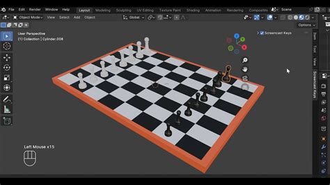 Tutorial Basic D Blender Pemula Membuat Pion Dan Papan Catur Youtube