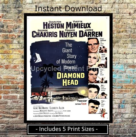 Diamond Head 1963 Digital Movie Poster Print Instant Download | Etsy