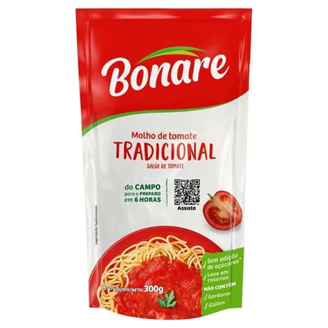 Molho De Tomate Tradicional Bonare Sach G Superp O Mercado