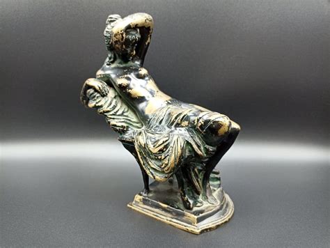 Sculpture Sitting Nude Female Bronze Mid 20th Century Catawiki
