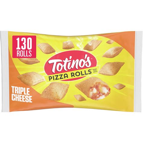 Totinos Pizza Rolls Triple Cheese Flavored Frozen Snacks 130 Ct