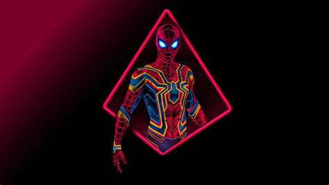 1366x768 Spider Man Neon Artwork 5k Laptop Hd Hd 4k Wallpapersimages