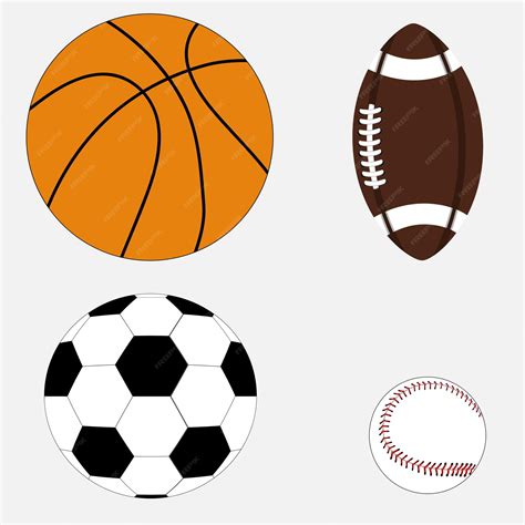 Premium Vector | Set of basketball football soccer ball baseball vector