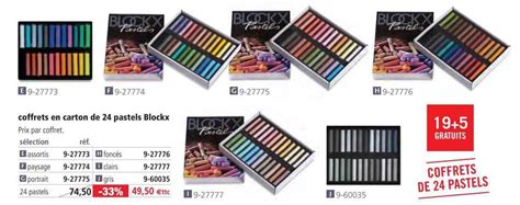 Promo Coffrets En Carton De Pastels Blockx Chez Le G Ant Des Beaux