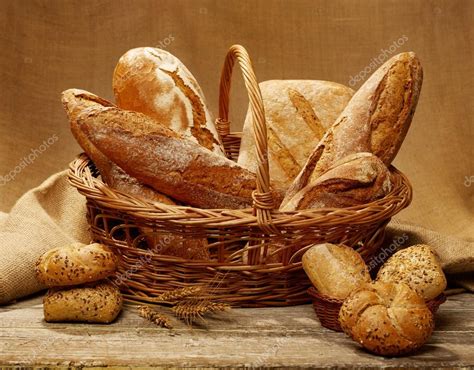 Bread In A Basket Stock Photo Goir