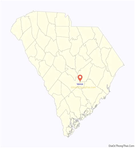 Map Of Vance Town South Carolina