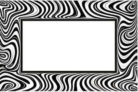 Premium AI Image A Black And White Zebra Print Frame With An Empty