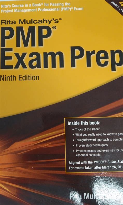 Pmp Exam Prep Rita Mulcahy Th Edition Hobbies Toys Books