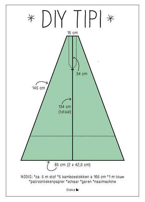 Tipi Diy Tipi Tent Knutselen Tipi Diy Als Je Rechtuit Kan Stikken 18915