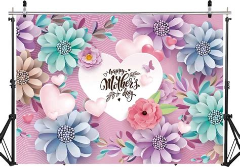 Amazon DHXXSC 8X6FT Happy Mother S Day Backdrop Mother S Day