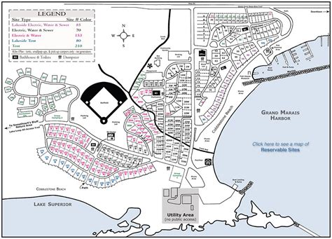 Grand Marais Municipal Rv Park And Campground Grand Marais Mn Gps