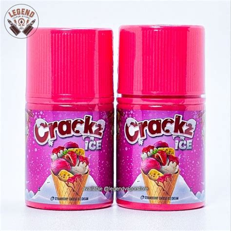 Jual Freebase Liquid Crackz Ice Strawberry Cheese Ice Cream Ml Mg