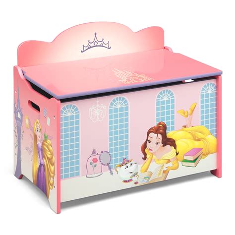 Disney Princess Deluxe Toy Box by Delta Children, Greenguard Gold ...