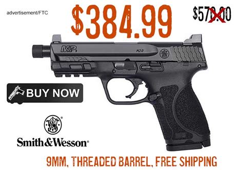 Smith Wesson M P M Compact Mm Pistol W Threaded Barrel