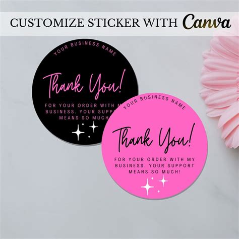 Thank You Stickers Business - Etsy